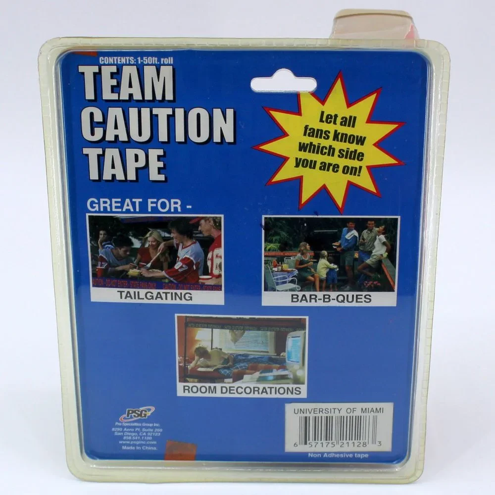 University of Miami Hurricanes Team Caution Tape
